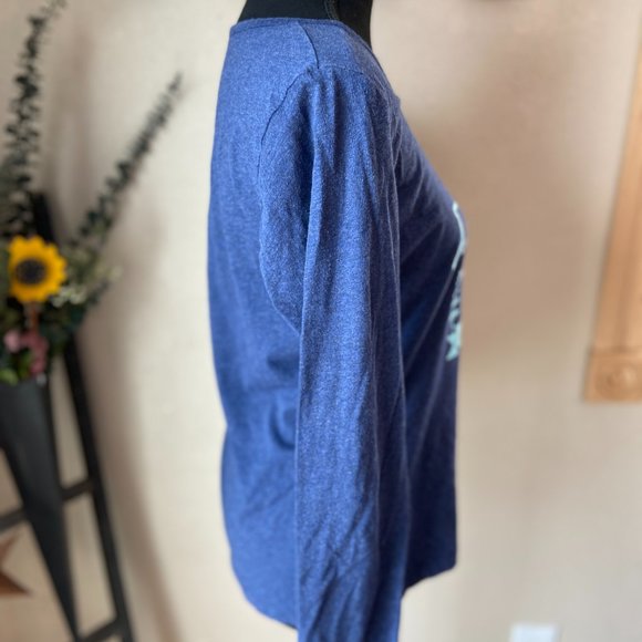 ⭐️10/$10 Soft Sensations Long Sleeve Blue Shirt M - Picture 5 of 7